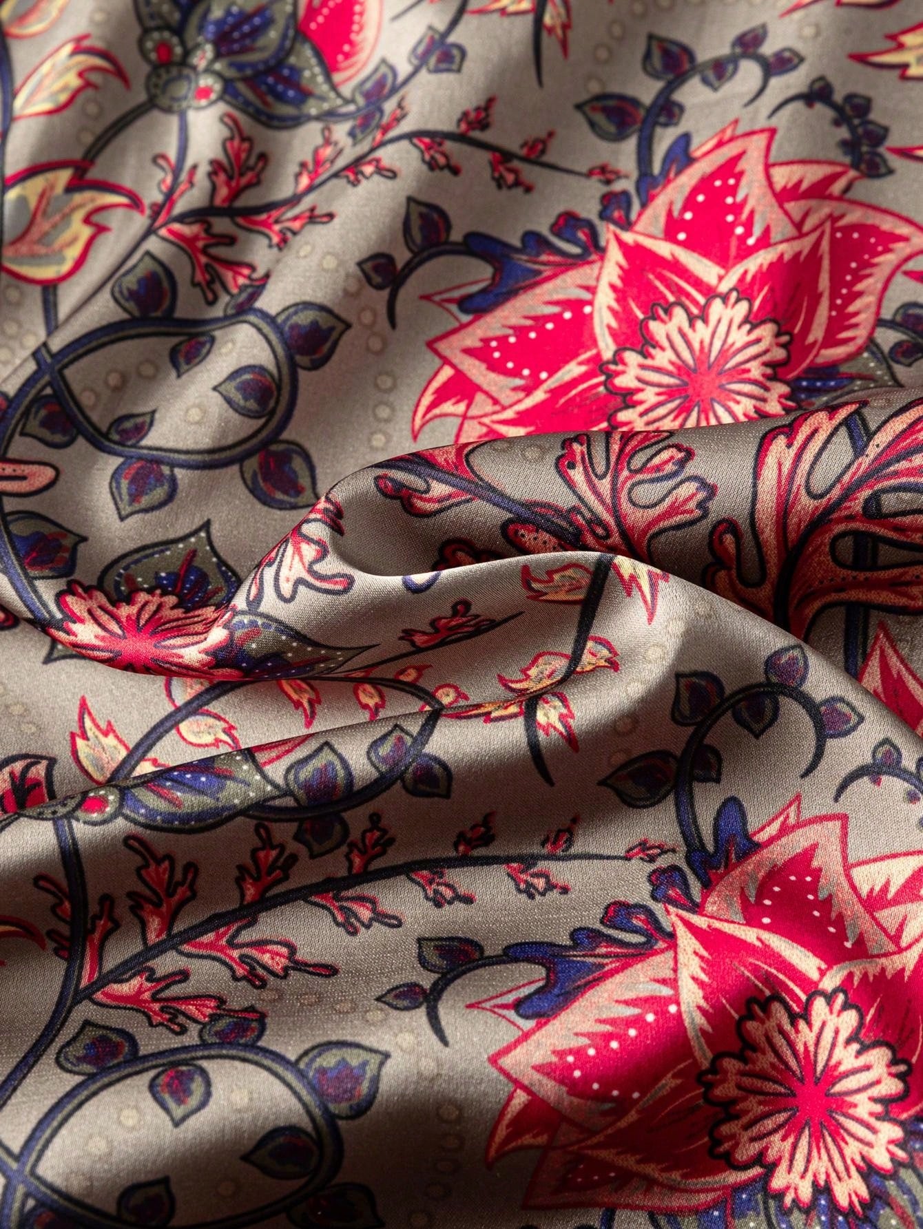 Short Sleeve Knot Button Floral Designs New Chinese Style Cheongsam Qipao Dress