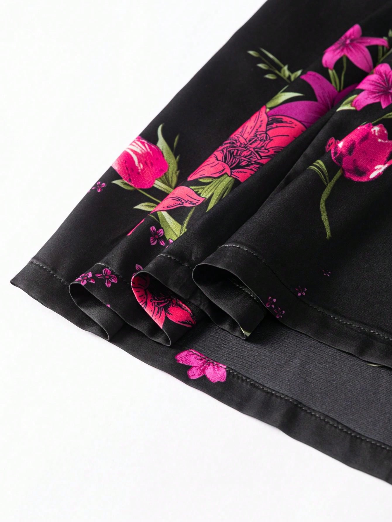 Sleeveless Drop Collar Floral Designs New Chinese Style Cheongsam Qipao Dress