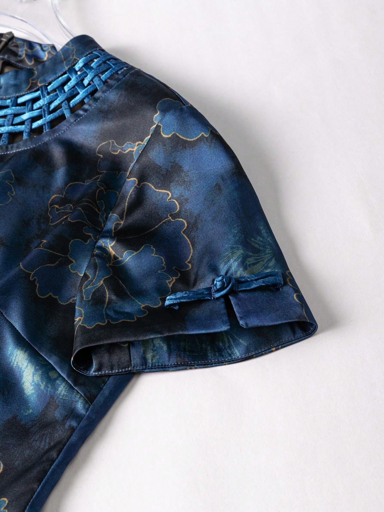 Short Sleeve Floral Designs New Chinese Style Cheongsam Qipao Dress