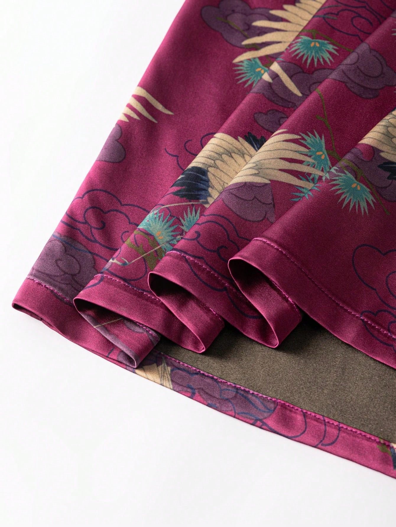 Woven Short Sleeve Knot Button Floral Designs New Chinese Style Cheongsam Qipao Dress