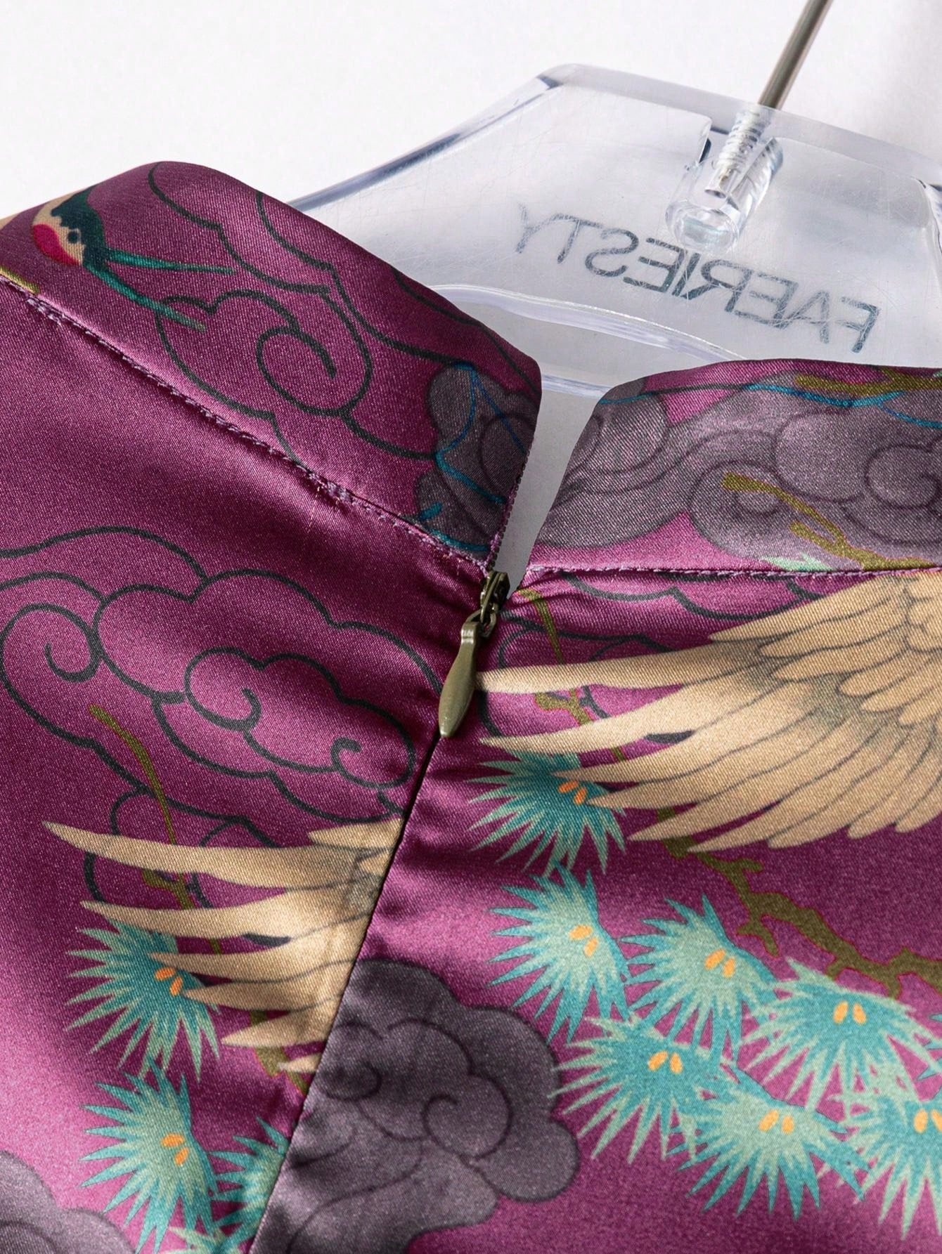 Short Sleeve Floral Designs New Chinese Style Cheongsam Qipao Dress