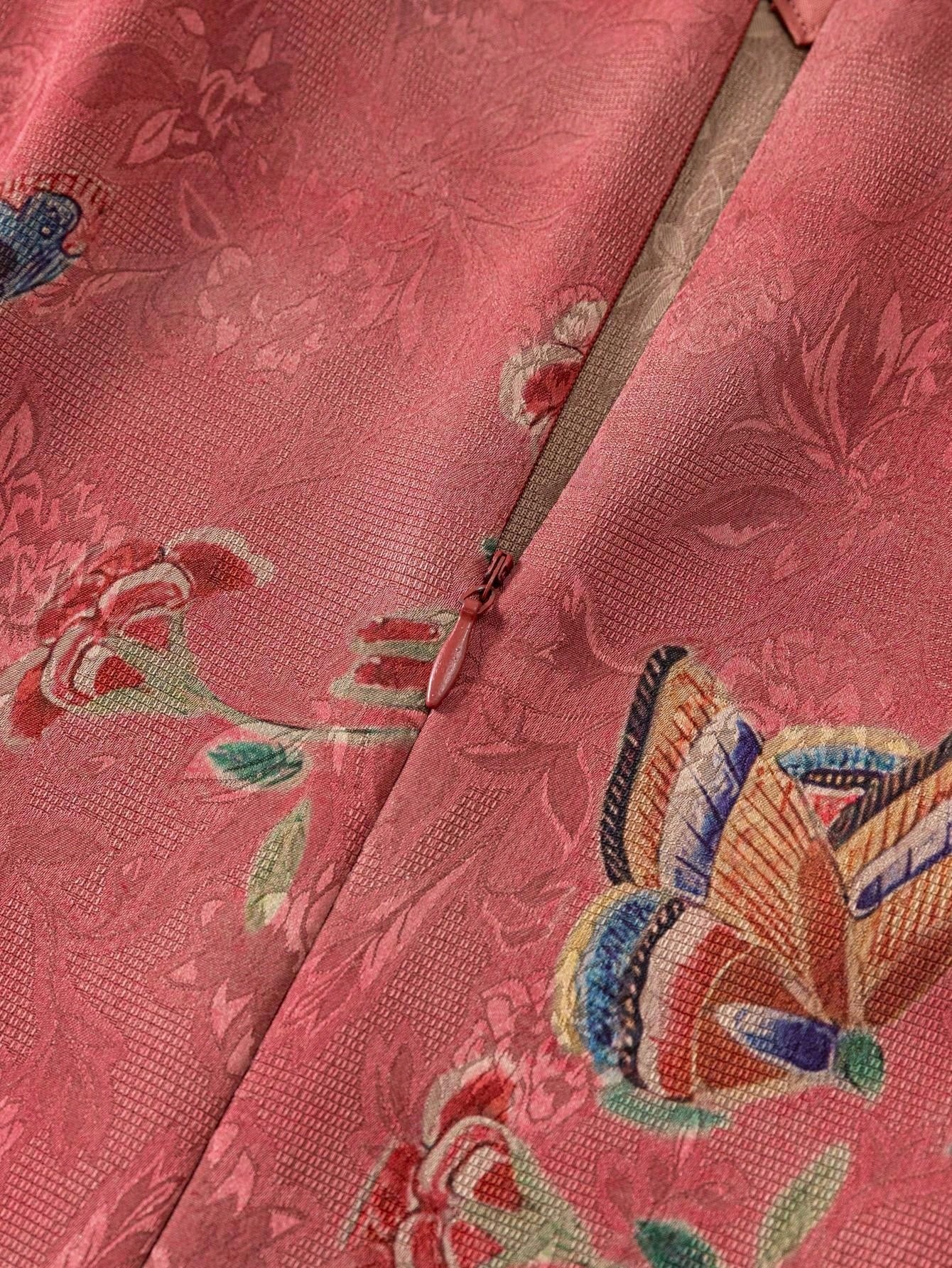 Short Sleeve Floral Designs New Chinese Style Cheongsam Qipao Dress