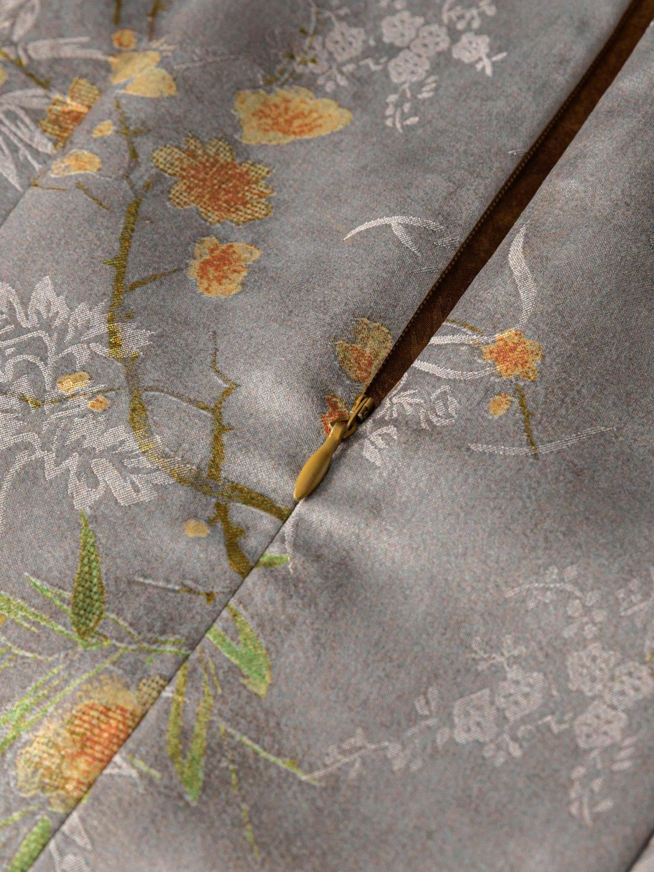 Short Sleeve Floral Designs New Chinese Style Cheongsam Qipao Dress